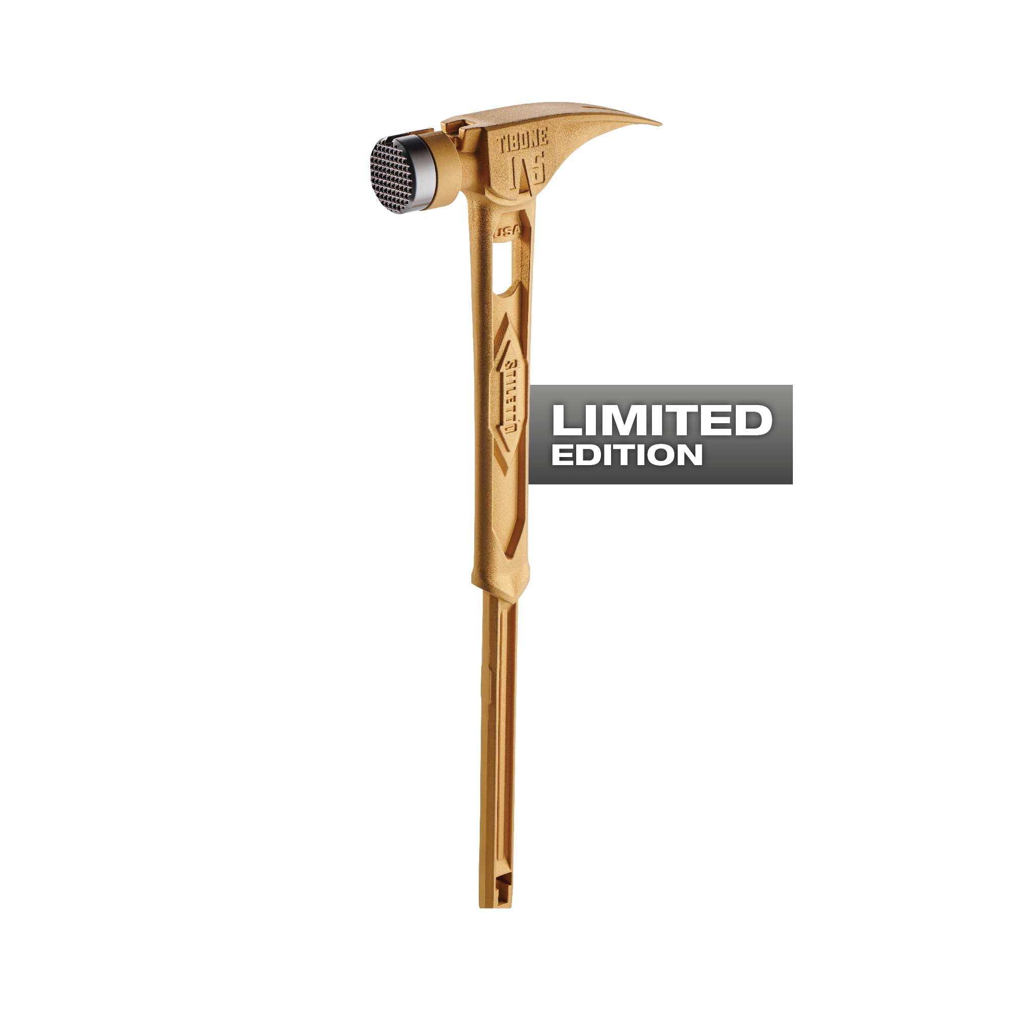 15oz TIBONE™ Milled/Curved Titanium - Limited Edition Gold Main Image 1