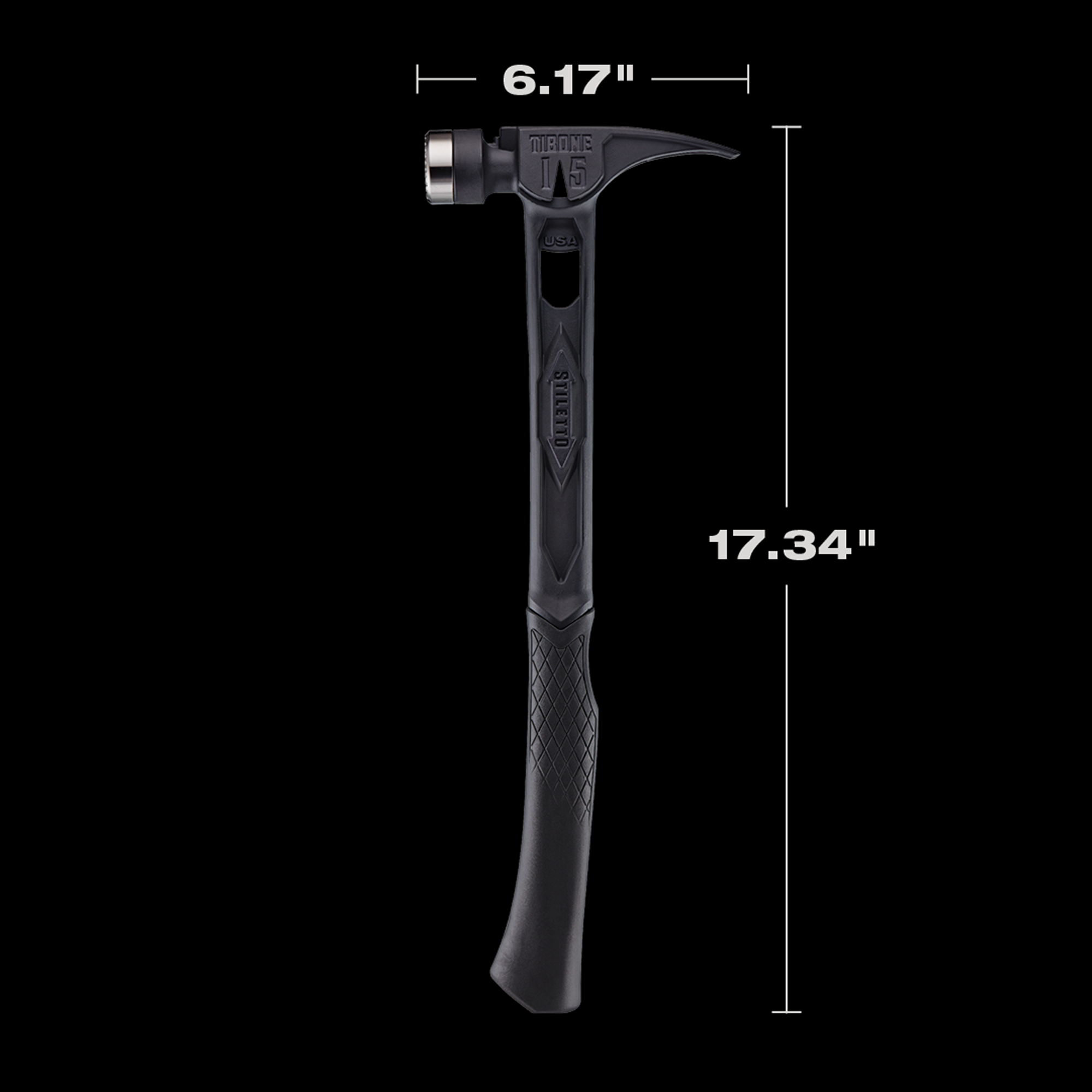 15oz TIBONE™ Milled/Curved Titanium - Limited Edition Black Main Image 6