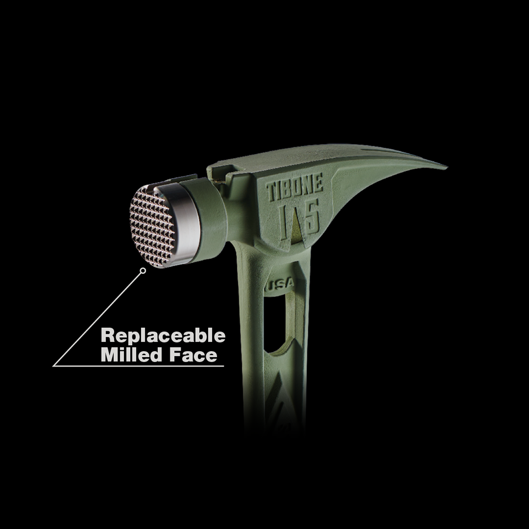 15oz TIBONE™ Milled/Curved Titanium - Limited Edition Green Main Image 7