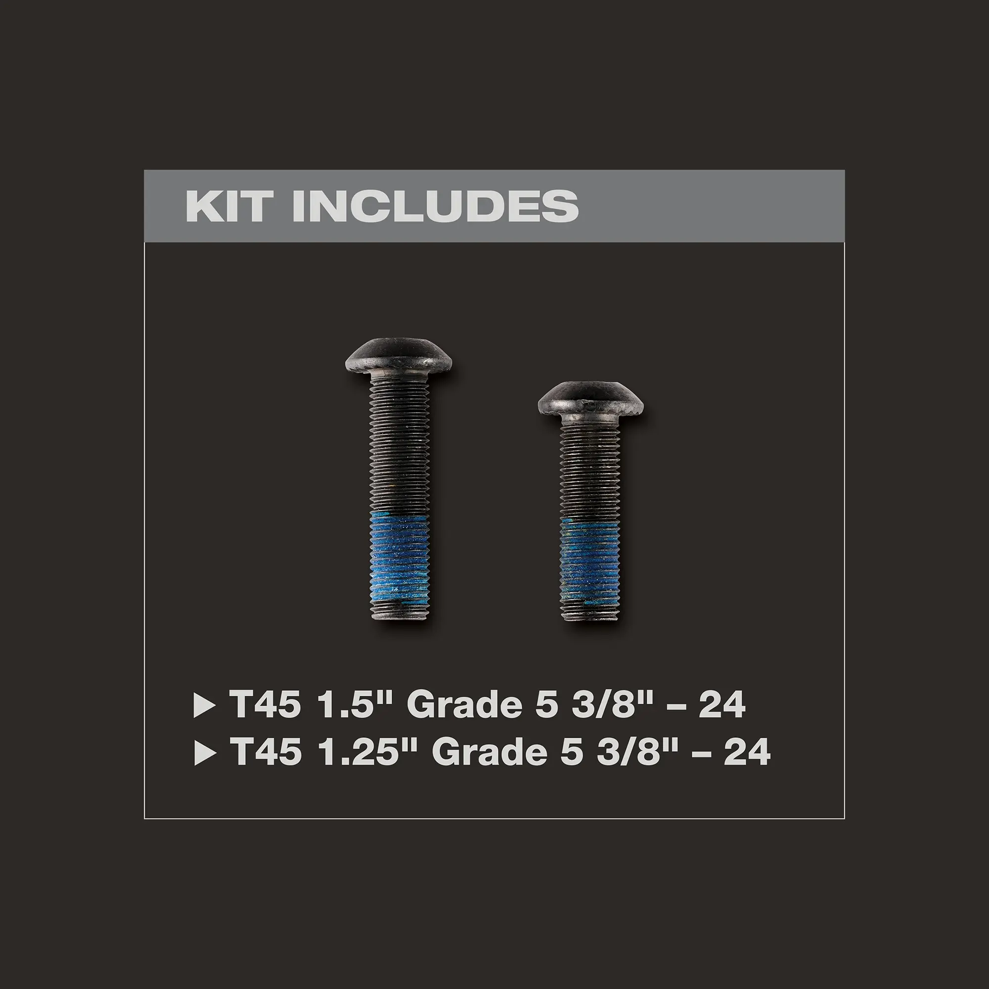 TIBONE™ 14, TIBONE™ 15, TRIMBONE™ Replacement Bolt Kit Main Image 3